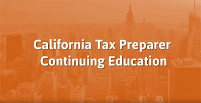 california approved tax continuing education training taxce com california tax education council